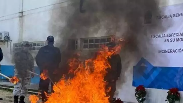 Se quemaron más de 4 mil 700 dosis de droga que han sido aseguradas