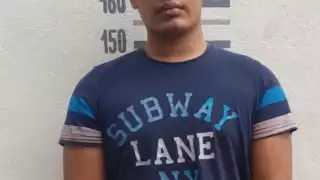 Los oficiales encontraron entre las pertenencias de Daniel "N" un arma de fuego