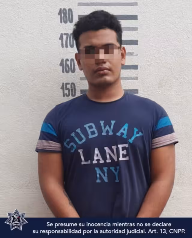 Los oficiales encontraron entre las pertenencias de Daniel "N" un arma de fuego