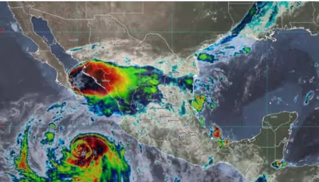 Huracán Kay se degrada a categoría 1 en las costas del Pacífico; las fuertes lluvias continuarán
