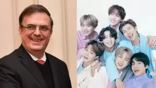 Marcelo Ebrard reconoció a BTS como uno de los grupos de pop más interesantes en la actualidad. Foto: Especial