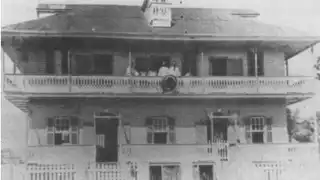 Esta es una fotografía del primero Palacio de Gobierno de Quintana Roo, cuando era "Territorio"