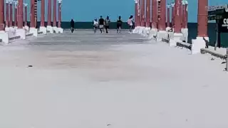 Disminuyen las visitas en Celestún y Sisal por el Frente Frío No. 22