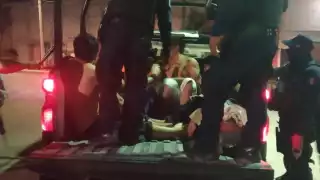 Los hombres fueron detenidos por elementos policiales