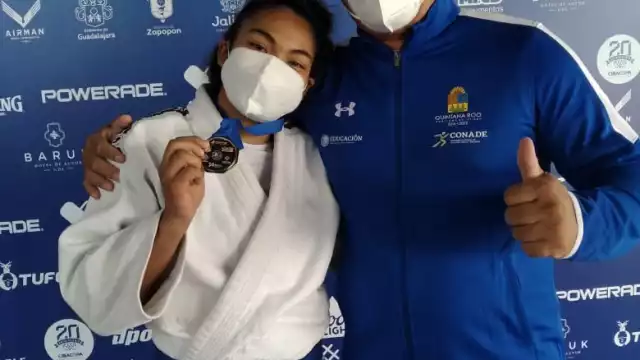 La cancunense debutó en la categoría Sub 21 en la división de los 57 kilogramos