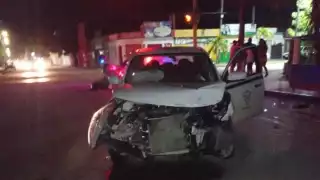 A pesar del choque, los conductores no resultaron heridos