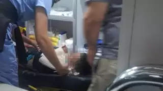 Debido a la lesión requirió ser trasladado a un hospital en la ciudad de Mérida