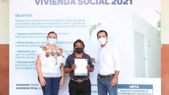 En lo que va de su administración, Vila Dosal ha entregado 21 mil acciones de vivienda entre cuartos adicionales En lo que va de su administración, Vila Dosal ha entregado 21 mil acciones de vivienda entre cuartos adicionales