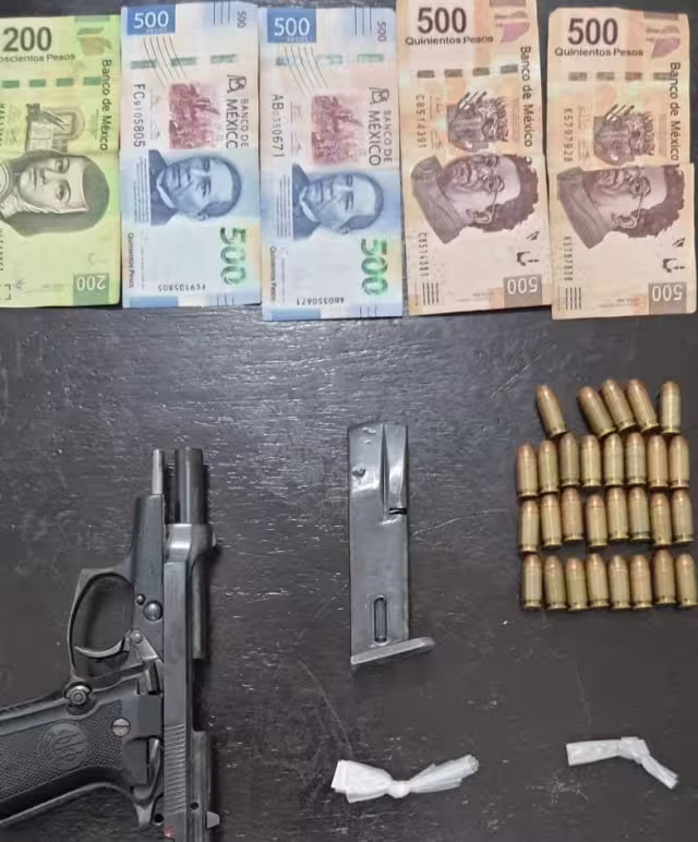 La arma se encontraba abastecida