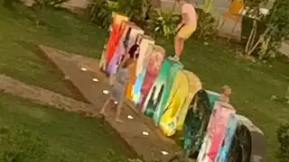 Desde hace varios años se tiene prohibido subir a las letras turísticas de Valladolid