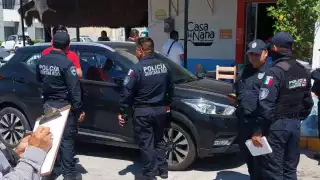 Elementos de la Policía Municipal montaron un operativo de búsqueda