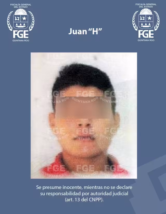 Juan "H" fue encontrado mientras intentaba darse a la fuga a Yucatán. Su situación jurídica se definirá en las próximas horas