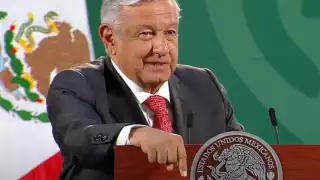 AMLO, durante su conferencia matutina