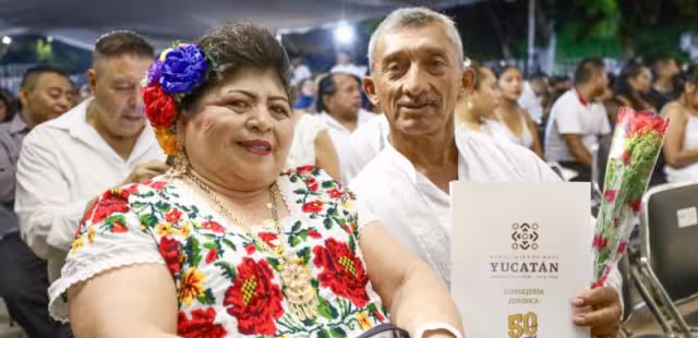 Promueven certeza jurídica y unión familiar con las Bodas del Renacimiento Maya