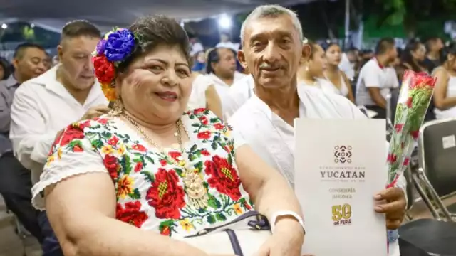 Promueven certeza jurídica y unión familiar con las Bodas del Renacimiento Maya