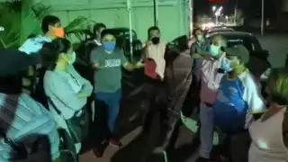 Las protestas iniciaron desde anoche