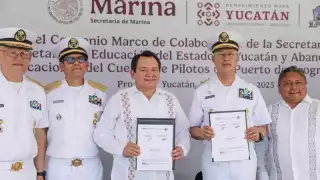 Universidad del Mar de Yucatán será una realidad: Joaquín Díaz Mena firma convenio con la Marina para su creación