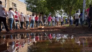 Tras lluvias en Mérida, nivelan calles y terrenos al Sur para evitar acumulación de agua
