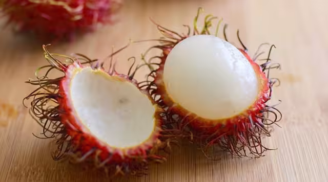 El rambután debe comerse cuando la cáscara esté en color rojo