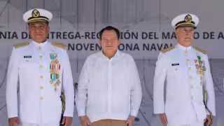 Renuevan el mando de la IX Zona Naval en Yucatán; Vicealmirante José Carlos Tinoco toma posesión