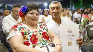 Promueven certeza jurídica y unión familiar con las Bodas del Renacimiento Maya