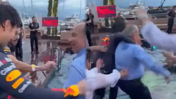 El expresidente de México celebró con el 'Checo' Pérez en Mónaco El expresidente de México celebró con el 'Checo' Pérez en Mónaco