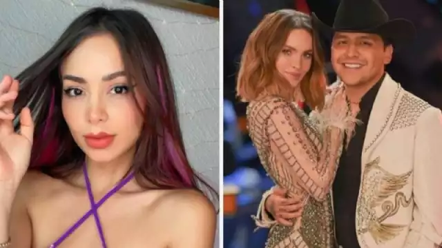 La influencer Caeli le coquetea y manosea a Christian Nodal frente a Belinda