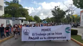 Ni con marchas los empresarios han conseguido su pago