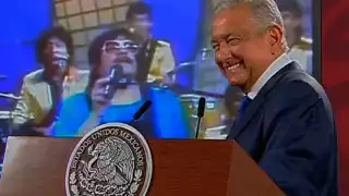 El presidente AMLO en conferencia matutina