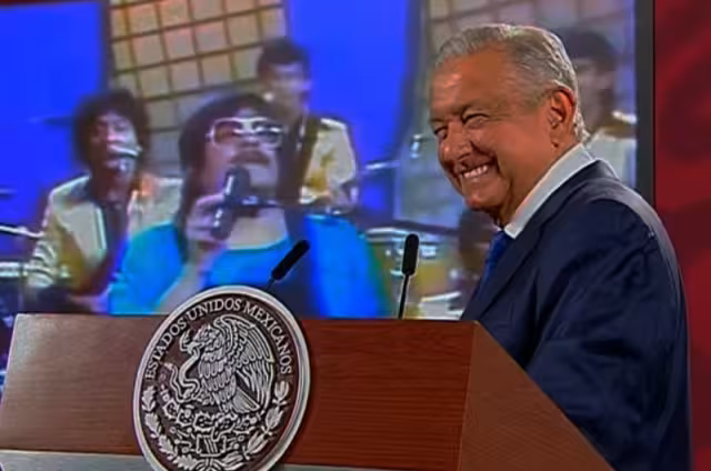 El presidente AMLO en conferencia matutina