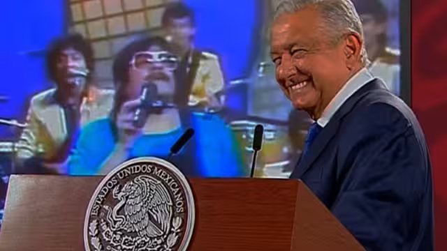 El presidente AMLO en conferencia matutina