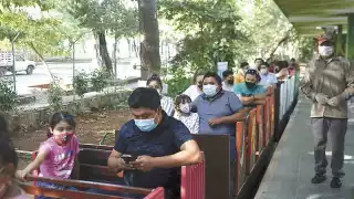 Regresa el trenecito al Centenario de Mérida