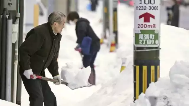 Japón ha reportado severas nevadas en las últimas horas