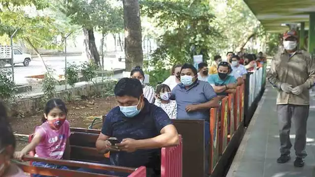 Regresa el trenecito al Centenario de Mérida