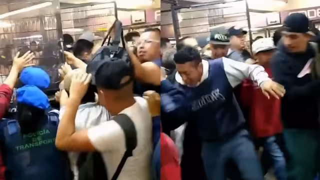 Estampida en metro Pantitlán en la CDMX