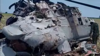 Rinden homenaje a elementos fallecidos en desplome del helicóptero
