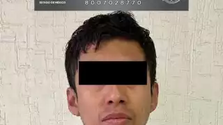 Ángel "N" de 24 años fue detenido por el presunto delito de feminicidio. Foto: FGE