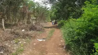 La zona es un camino de terracería
