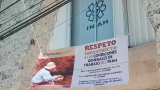 Trabajadores de Q. Roo se suman a protesta nacional por irregularidades en el INAH