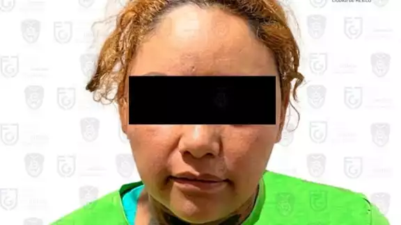 La mujer fue detenida en la CDMX. Foto FGJ La mujer fue detenida en la CDMX. Foto FGJ