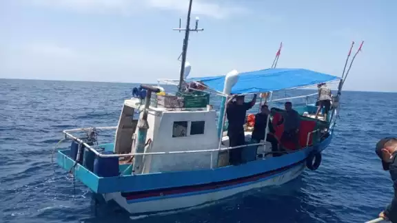 El rescate se realizó aproximadamente 139 kilómetros al oeste de Progreso. El rescate se realizó aproximadamente 139 kilómetros al oeste de Progreso.