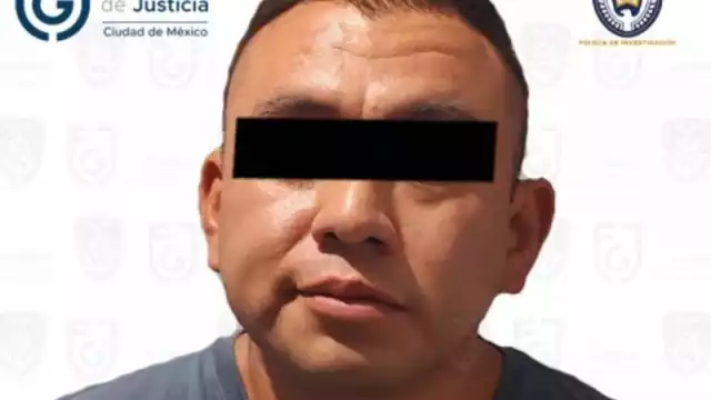 Raúl 'N' conocido como el 'Mi Jefe' fue detenido en CDMX. Foto: FGJ-CDMX
