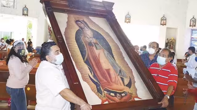 .Este año se suspendió el recorrido de los guadalupanos a bordo de bicicletas.