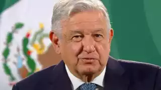 AMLO, durante su conferencia matutina de prensa