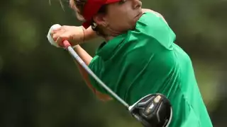 Gaby López fue la primera golfista abanderada