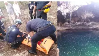 La mujer fue auxiliada por elementos de la SSP