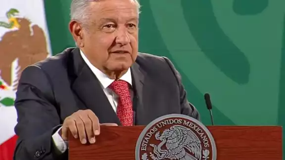 AMLO, durante la conferencia de prensa. AMLO, durante la conferencia de prensa.
