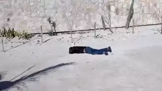 El hombre se encontraba boca abajo en la zona de casas veraniegas de Progreso