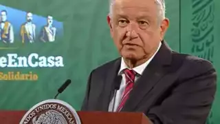 López Obrador, durante su conferencia de prensa
