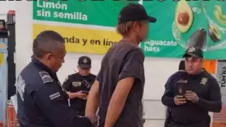Arrestan al “Gringo Loco” por robar en un supermercado al Poniente de Mérida